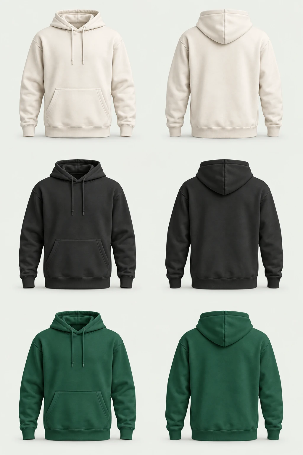 Le hoodie Studio · Blanc, base à personnaliser
