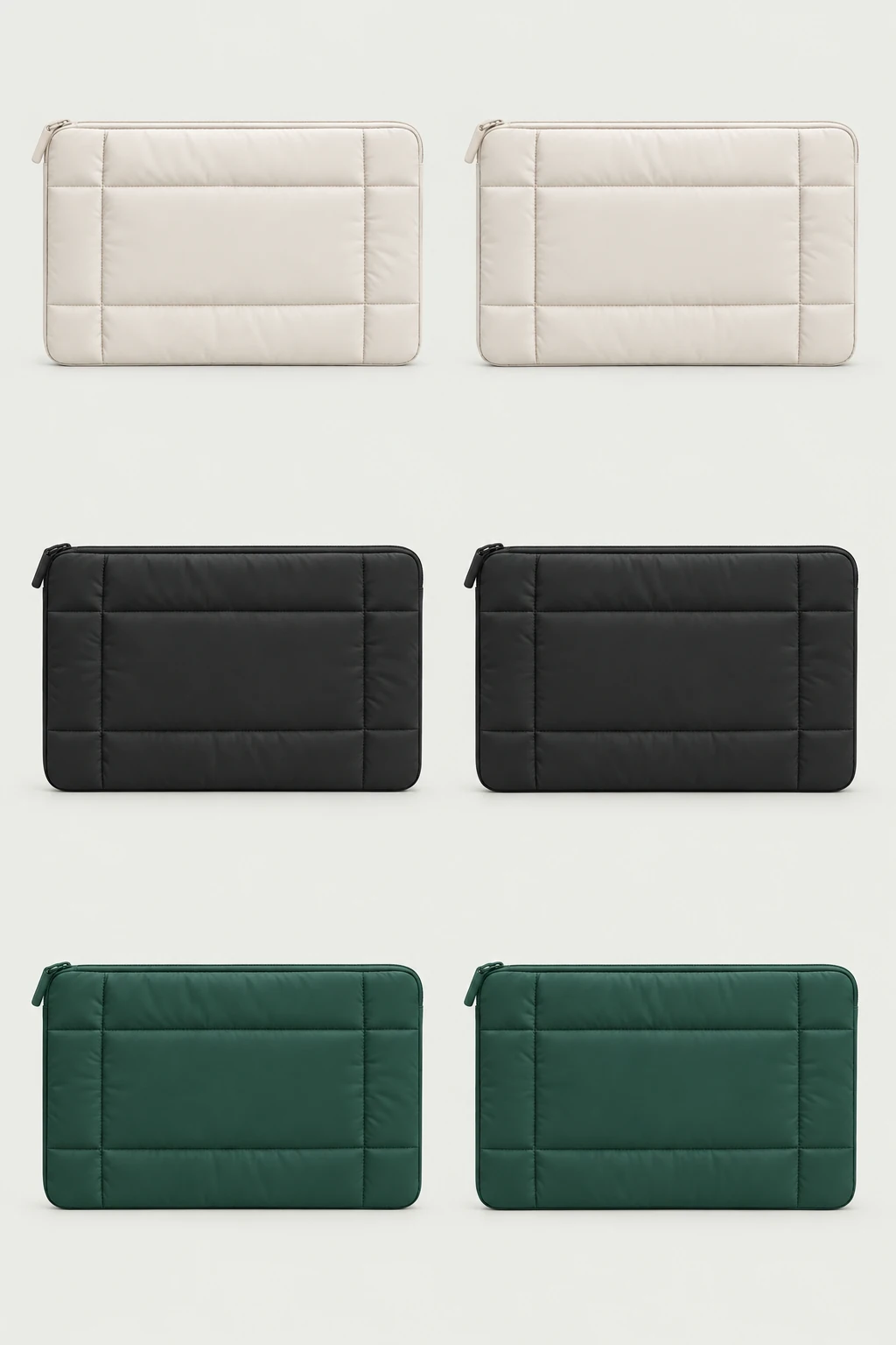 La pochette Puffer · Blanc, base à personnaliser