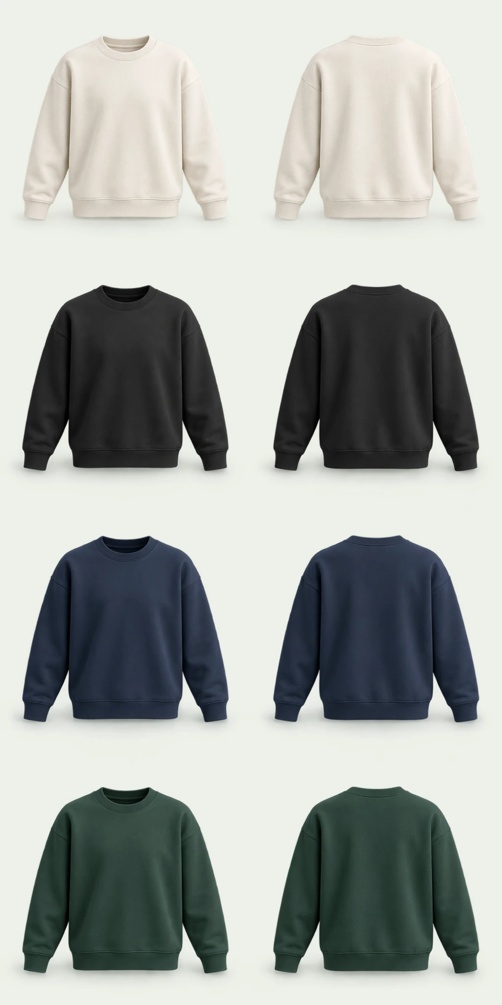 Le sweatshirt Essentiel · Blanc, base à personnaliser