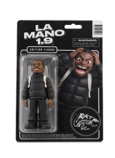Figurine La Mano 1.9 dans son coffret de collection, vue à 360°